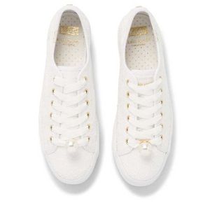 NEW Kate Spade x Keds lace and pearl sneakers